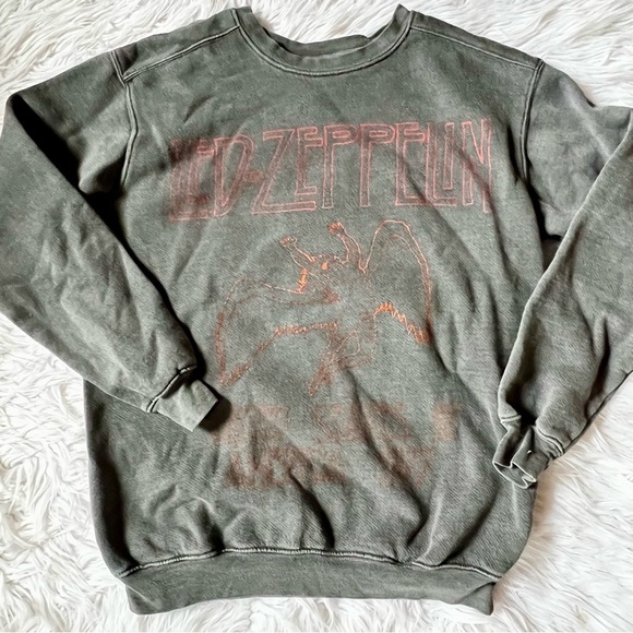 Led Zeppelin 1977 oversized sweatshirt S - Picture 3 of 5